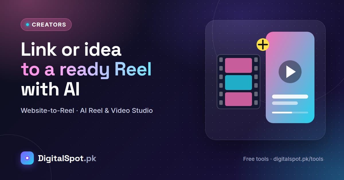 From a Website Link or an Idea to a Ready Reel: DigitalSpot's Two Premium AI Video Tools Explained